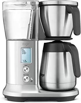 SAGE SDC450 The Precision Brewer Thermal, Cafetière Filtre, Bol Verseur Isotherme de 1,7 L, Acier Inoxydable Brossé